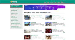 Desktop Screenshot of patongbeachguide.com